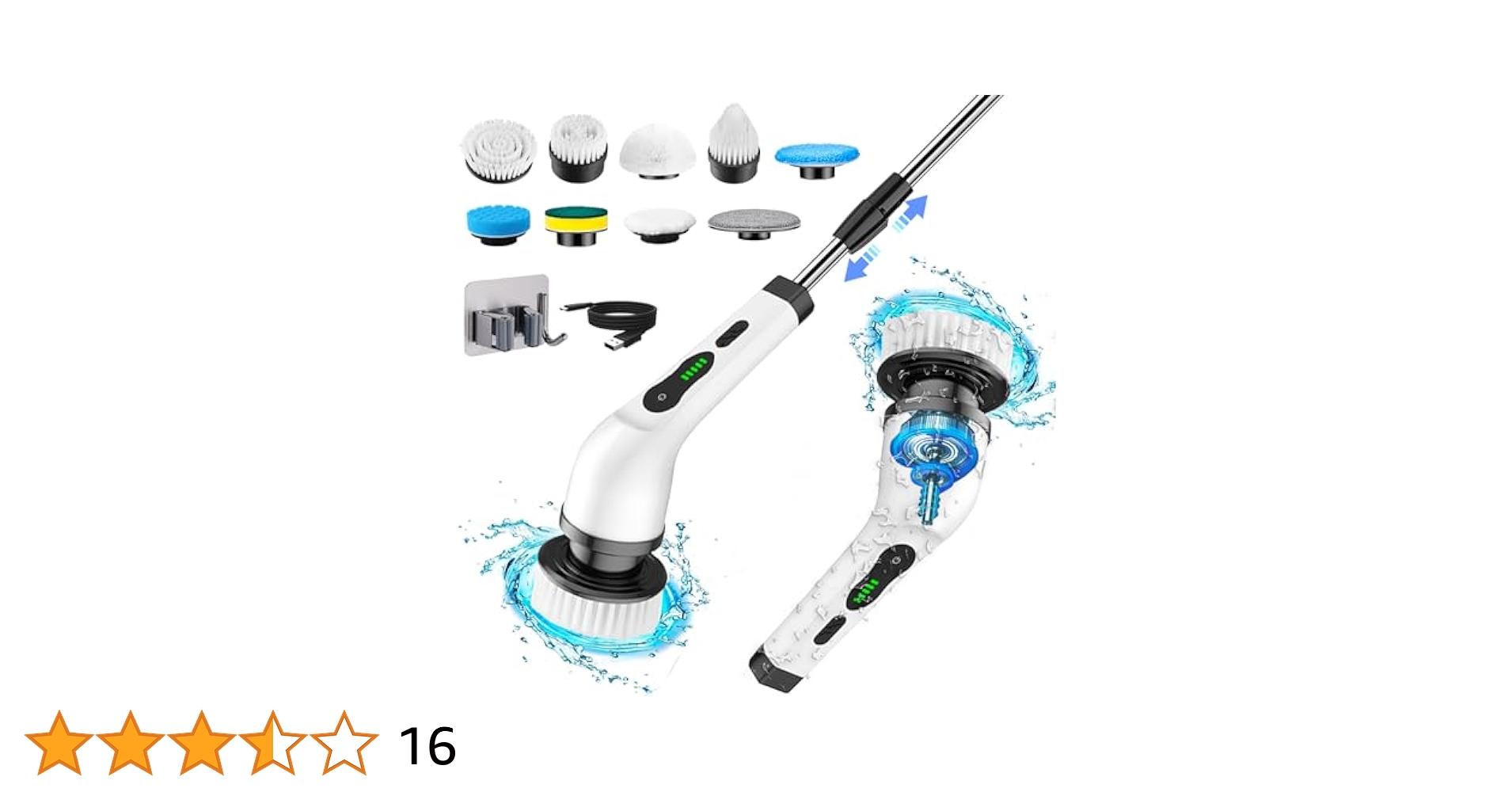 Amazon｜VOBEST 電動スピンスクラバー コードレス充電式パワー